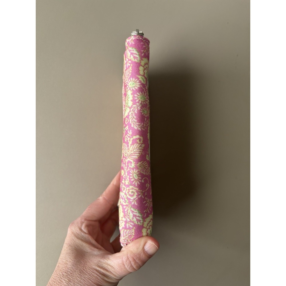 Dena Zip Around Canvas Pink Floral Green Women's Wallet 7.5"x4" - Picture 8 of 8